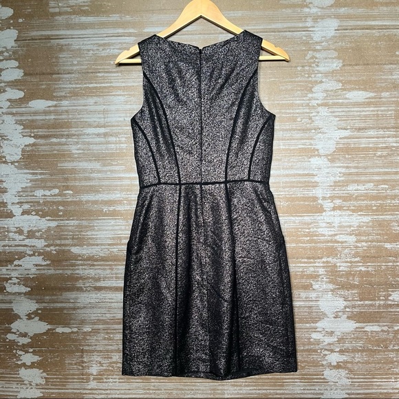 Shoshanna Black and Silver Sheath Dress, size 2 - Picture 2 of 4